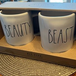 Rae Dunn Beauty and the Beast Mugs! NEW!!!! In box!